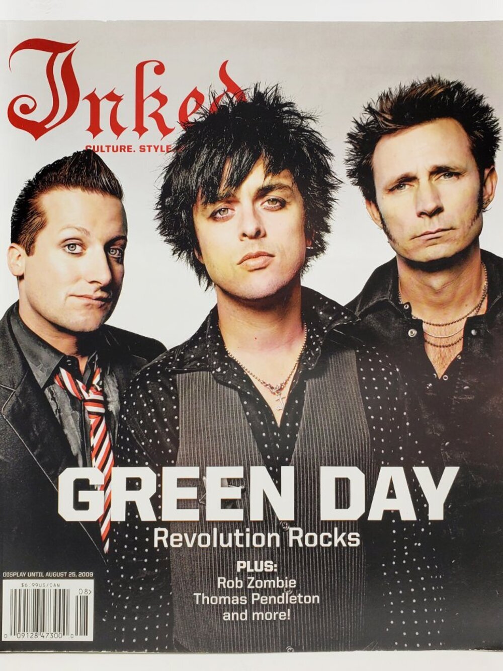 Inked Magazine Aug. 2009 Green Day Rob Zombie Killswitch Engage Metalcore Unread